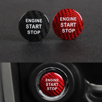 Наклейка на кнопку запуска двигателя из углеродного волокна для Subaru BRZ Для Toyota 86 GT86 2013-2019 Автомобильные аксессуары