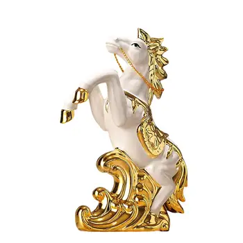 Креативная Статуя Лошади, Скульптура Животного, Декоративная Фигурка лошади для Центральной части Столешницы