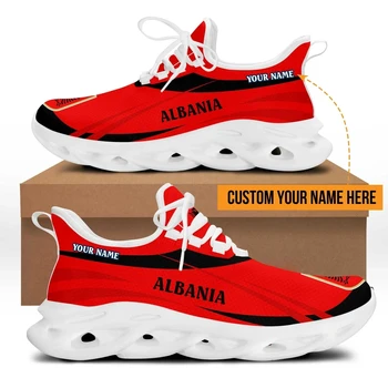 Мужские кроссовки с рисунком флага Албании, летняя дышащая повседневная обувь для подростков, прочные кроссовки для бега, мужские кроссовки Tenis Masculino