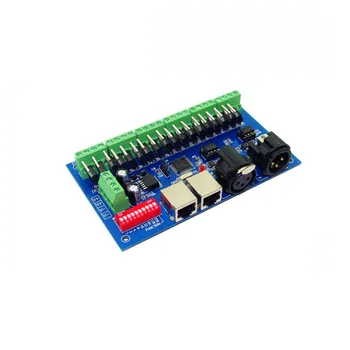 1X 18-канальный RGB dmx512 контроллер DC5-24V вход 6 групп 3 канала RGB DMX512 декодер бесплатная доставка
