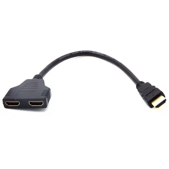 30 см HDMI Male to 2 HDMI Female 1 In 2 Out Кабель-разветвитель адаптер конвертер Поддержка 720P 1080i 1080P для Xbox PS3 HDTV