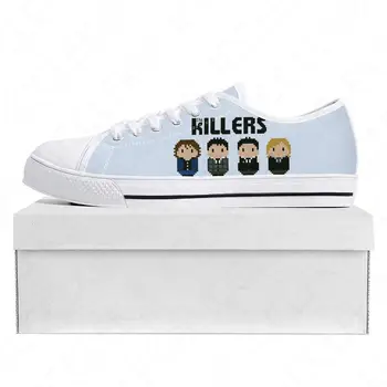 Высококачественные кроссовки The Killers Rock Band с низким берцем Мужские женские подростковые парусиновые кроссовки Prode Повседневная обувь для пары На заказ