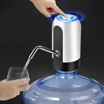 USB Электрический Диспенсер для воды Портативный Переключатель для питьевой бутылки на галлон Умный Беспроводной водяной насос Устройства для очистки воды со светом