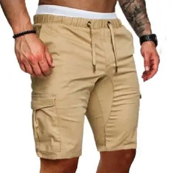 Мужские брюки Размер M-4XL, мужские повседневные шорты-карго, военные армейские тактические брюки, свободные спортивные брюки для бега, брюки на шнурках
