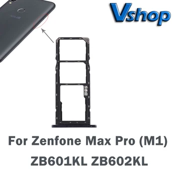 Для Asus Zenfone Max Pro (M1) Лоток для SIM-карт * 2 + Лоток для карт Micro SD для Zenfone Max Pro (M1) ZB601KL ZB602KL Запасная часть