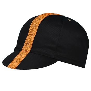 Оранжевые велосипедные кепки с паутиной, хлопчатобумажная саржа, черный головной убор, велосипедная шляпа, один размер подходит большинству