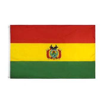 Флаг Многонационального государства Боливия размером 90x150 см БОЛ