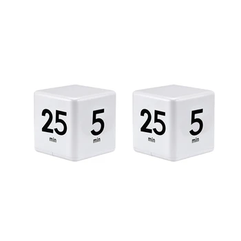 Таймер 2X Cube, кухонный таймер, таймер управления временем, датчик силы тяжести, флип для управления временем, обратный отсчет 25-5-45-15 минут