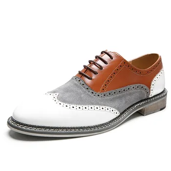 Белая мужская обувь большого размера, мужские кожаные деловые туфли с острым носком, мужская дизайнерская обувь 48 47