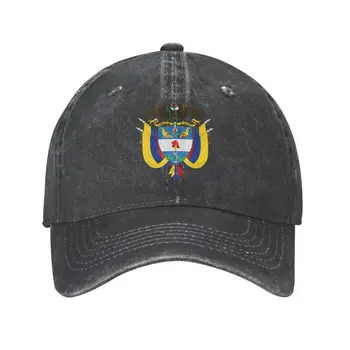 Новая изготовленная на заказ хлопковая бейсболка с гербом Колумбии, уличная женская Мужская регулируемая шляпа для папы, летняя