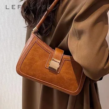 Женские сумки через плечо и подмышки, маленькие трендовые сумки и кошельки из искусственной кожи 2023 года, женская дизайнерская сумка под мышку на молнии