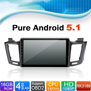 Чистая система Android 5.1.1 Автомобильный DVD GPS навигационная система для Toyota RAV4 2013-2015