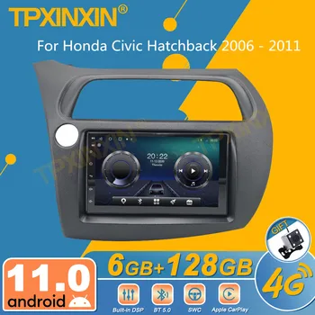 Для Honda Civic Хэтчбек 2006-2011 Android Автомобильный Радиоприемник 2Din Стереоприемник Авторадио Мультимедийный Плеер GPS Навигационный Блок Экран