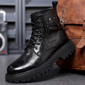 Мужские ботинки элитного бренда, высококачественные тактические военные ботинки, армейские ботинки для активного отдыха, повседневные ботильоны с высоким берцем для мужской обуви