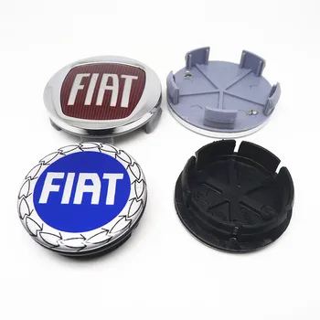 4шт 50мм 60мм для центральной ступицы колеса автомобиля Fiat 500 Оригинальная крышка обода, эмблема, значок, аксессуары для автостайлинга