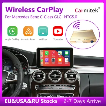 Беспроводной CarPlay для Mercedes Benz C-Class W205 и GLC 2015-2018, с функциями Android Auto Mirror Link AirPlay Car Play