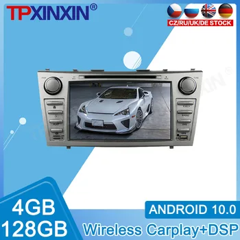 Сенсорный экран Android 10 PX6 IPS для Toyota Camry 2007-2011 Автомобильный радиоприемник DVD-плеер Мультимедиа GPS Навигационные аксессуары Carplay