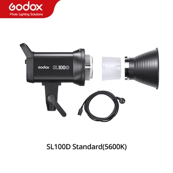 Godox 100W SL100D SL-100D 5600K Белая версия ЖК-панель Светодиодный видеосигнал непрерывного действия Студийный свет с креплением Bowens