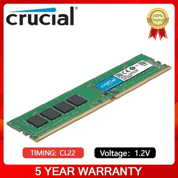 Оригинальная Оперативная память Crucial DDR4 8 ГБ 16 ГБ 32 ГБ 3200 МГц PC4-19200 288-Контактный Разъем Для Настольного Компьютера Memory PC Computer Moudle UDIMM 100% Новый