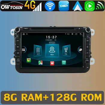 1280*720 Android 11 8G + 128G Автомобильный DVD-Мультимедийный Плеер Для VW Passat Polo Golf Tiguan SKODA Fabia GPS Радио CarPlay DSP Головное Устройство