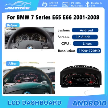 12,3 Дюйма Для BMW 7 Серии E65 E66 200-2008 система CCC Новейший Оригинальный Автомобильный Цифровой Кластерный Прибор ЖК-Спидометры Приборная Панель