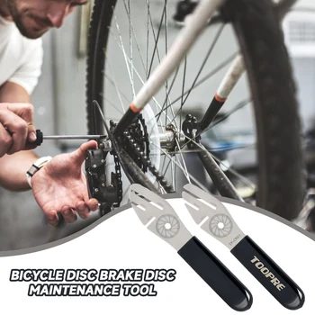 Инструмент для ремонта дисковых тормозных колодок велосипеда из нержавеющей стали Устройство для выравнивания дисковых тормозных колодок велосипеда B2Cshop