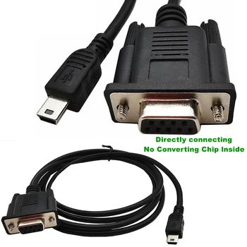 Разъем Mini USB 2.0 к 9-контактному гнездовому адаптеру RS232 DB9, удлинительный кабель 1,8 м
