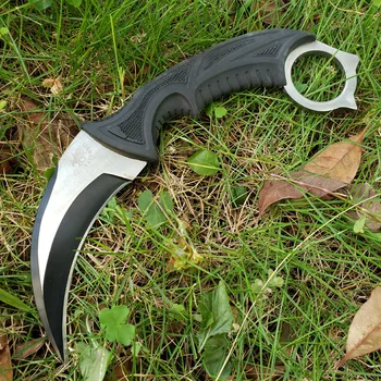 Theone Honshu Claw Krambit Knife 440 Лезвие Резиновая Пластиковая Ручка Тактический Карманный Нож С Фиксированным Лезвием EDC Инструмент Выживания Охотничьи Ножи