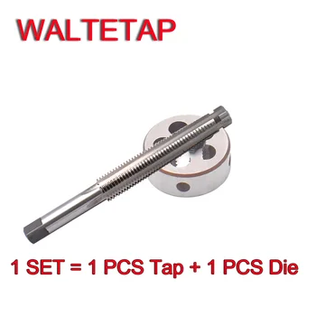 WALTETAP 1 Комплект Правостороннего Трапециевидного метчика и набора штампов TR 8 10 12 14 16 X1.5 X2 X3 X4 с резьбовым винтом T R метчики с круглыми Резьбонарезными штампами