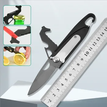 Мини Туристический Складной нож Брелок Карманный нож Мультитул для выживания в Кемпинге Мини EDC Инструменты Походное Снаряжение Гаджеты