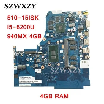 Восстановленный для Lenovo Ideapad 510-15ISK Материнская плата ноутбука i5-6200U Процессор 4G RAM 5B20L37429 CG411 CG511 CZ411 CZ511 NM-A751
