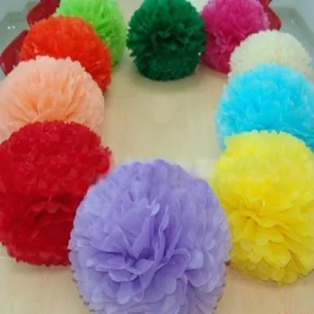 (4 дюйма) 10 см Разноцветный бумажный букет Украшение на день рождения Цветные бумажные декоративные цветы 50 шт./лот