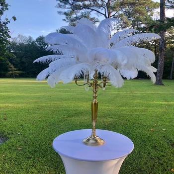 15-70 см 6-8 дюймов Белое страусиное перо, центральное украшение свадебного стола для карнавала, декор для изготовления головных уборов
