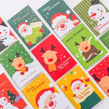 10 книг в одной упаковке, рождественский блокнот с рисунком 64 кб, милый корейский карманный блокнот, маленький школьный подарок оптом по индивидуальному заказу