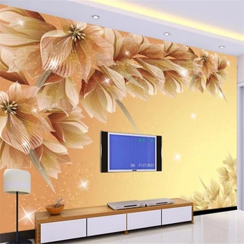 beibehang Пользовательские обои 3d фэнтези мода цветок ТВ фон стены гостиная спальня фреска ресторан обои фотообои