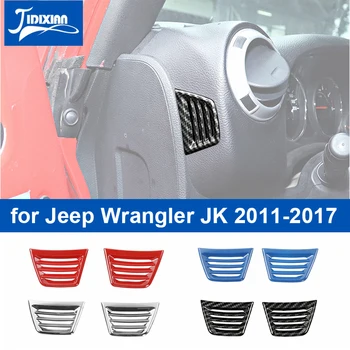 Декоративная крышка для бокового выхода вентиляционного отверстия кондиционера в салоне автомобиля JIDIXIAN для Jeep Wrangler JK 2011-2017 Автомобильные аксессуары