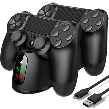 Зарядное устройство для контроллера BEBONCOOL Dualsense Dock Для PS4 Зарядная Станция Для DualShock 4/ Playstation 4 / PS4/ Pro /PS4 Slim Controller