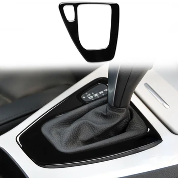 Наклейка на панель переключения передач в салоне автомобиля, Декоративная накладка для BMW 3 Серии E90 E92 2005-2008 2010 2011 2012 Аксессуары Черного цвета