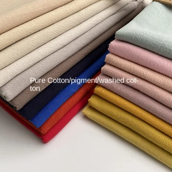 23 Однотонных цвета Хлопчатобумажная швейная ткань в стиле ретро из чистого хлопка ручной работы, ткань для одежды 