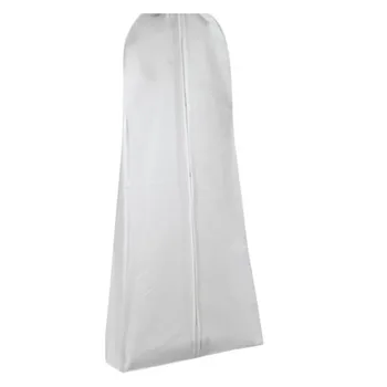 Пылезащитный чехол для свадебного платья, белое двустороннее нетканое платье без морщин, сумка для одежды для защиты