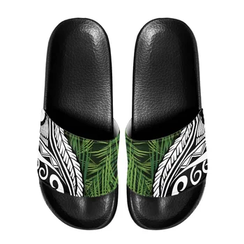 Татуировка с тотемом полинезийского племени Самоа, принты Самоа, Модные женские Мужские тапочки, Мягкие сандалии, Пляжная повседневная обувь, легкие слайды из Эва