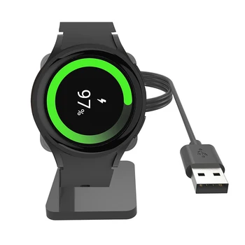 USB Зарядное Устройство Док-станция Для Samsung Galaxy Watch5/5 Pro Беспроводная Зарядная Подставка Магнитное Зарядное Устройство Для Galaxy Watch 5 SM-R925 R900 R910