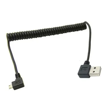 100 см USB2.0 колено к Micro USB колено телефона плоское колено телескопический удлинительный кабель