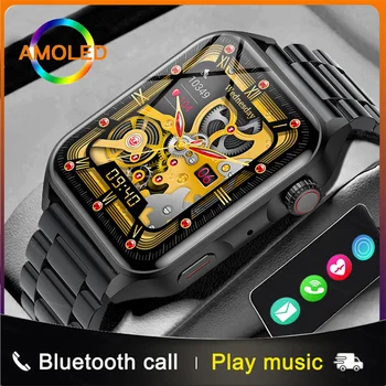 2023 Новые Смарт-Часы NFC Bluetooth Call AMOLED HD Экран IP68 Водонепроницаемый Монитор Сердечного Ритма Fitniss Smartwatch Для Мужчин Женщин