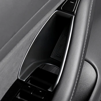 Коробка для хранения дверной ручки автомобиля Tesla Model 3 series auto door storage box дверная панель чехол для хранения флокированного пластикового стиля