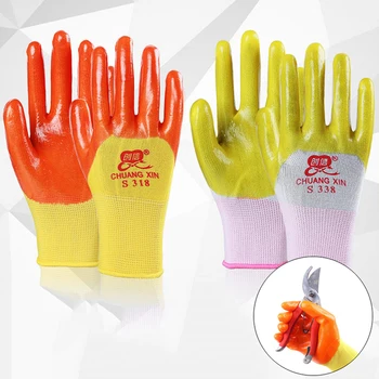 Рабочие перчатки, защитные перчатки для работы, латекс, ПВХ, Садово-фермерское строительство, Износостойкие водонепроницаемые перчатки