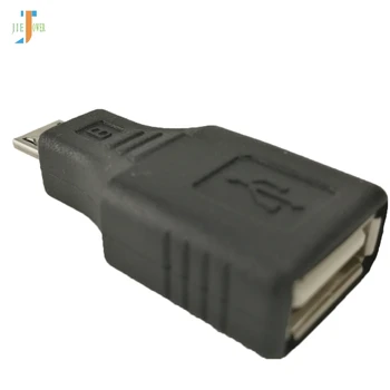 300 шт./лот Адаптер Micro USB к USB-разъему OTG для мобильного телефона, планшета, подключенного к флэш-диску, мыши, Черный