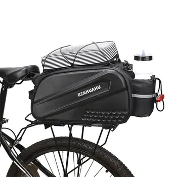 Многофункциональная велосипедная сумка 10 л Большой емкости, велосипедная седельная сумка из искусственной кожи, велосипедная задняя сумка MTB, дорожный багажник, грузовая сумка, корзина