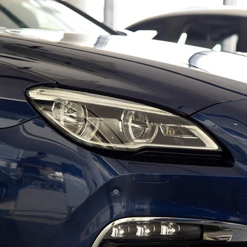 Крышка фары автомобиля Прозрачные линзы головного света Абажур для BMW 6 серии F06 F12 F13 M6 630 640 2015-2017