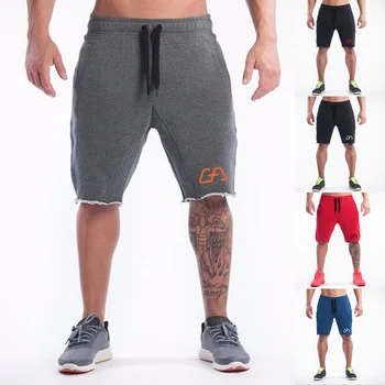 Летние мужские быстросохнущие спортивные шорты для бега, Спортивные штаны для бодибилдинга, Спортивные штаны для пляжных тренировок, спортивные мужские брюки